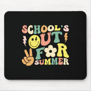 Last Day Of School Groovy Schools Out For Summer T Mouse Mat