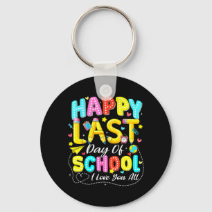 Last Day of School Hello Summer Love Teacher Kid Key Ring