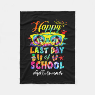 Last Day Of School Hello Summer Teacher Student  Fleece Blanket