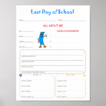 Last Day of School Interview Printable Download