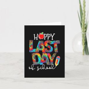 Last Day Of School Leopard Teacher End Of School Y Card