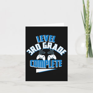 Last Day Of School Level 3rd Grade Complete Gamer Card
