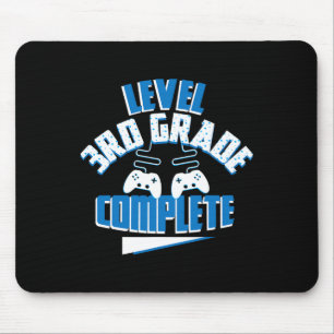 Last Day Of School Level 3rd Grade Complete Gamer Mouse Mat