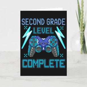 Last Day Of School Level Second Grade Video Game C Card