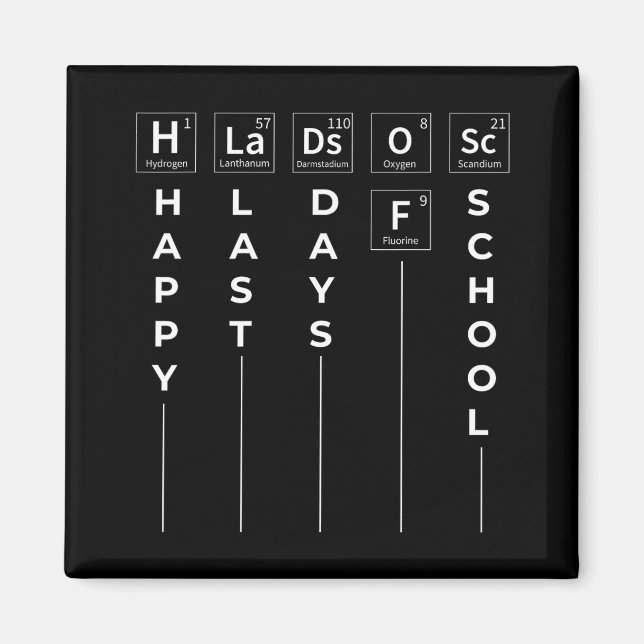 Last Day Of School  Magnet (Front)