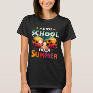 Last Day Of School Out For Summer Teacher Girls Ad T-Shirt