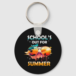 Last Day Of School Out For Summer Teacher Girls Bo Key Ring