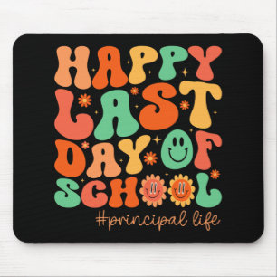 Last Day Of School Principal Life Summer Vacation Mouse Mat