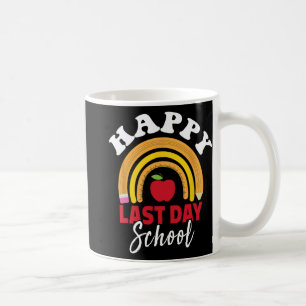 Last Day Of School Rainbow Leopard Teacher Student Coffee Mug