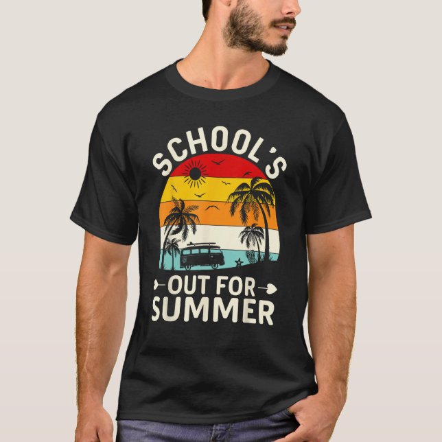 Last Day Of School Retro Schools Out For Summer 11 T-Shirt (Front)
