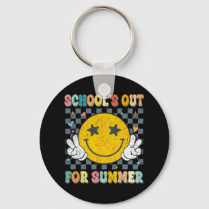 Last Day Of School Retro Schools Out For Summer Te Key Ring