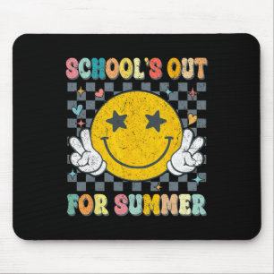 Last Day Of School Retro Schools Out For Summer Te Mouse Mat