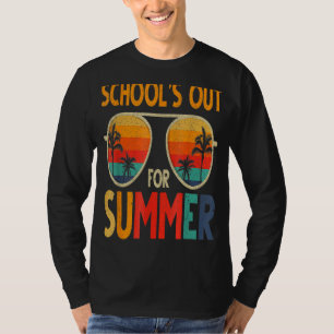 Last Day Of School Retro Schools Out For Summer Te T-Shirt