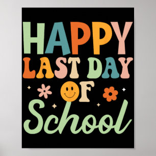 Last Day Of School Shirts Hello Summer Teacher Stu Poster