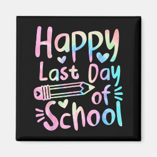 Last Day Of School Students Women Funny Summer Bea Magnet