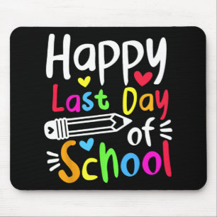 Last Day Of School Students Women Funny Summer Bea Mouse Mat