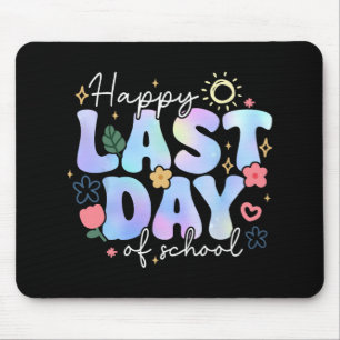 Last Day Of School Summer Break Floral Teacher Kid Mouse Mat