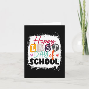Last Day Of School Teacher & Kids Card