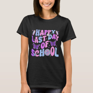 Last Day Of School Teacher Boy Girl Grad Hello Sum T-Shirt
