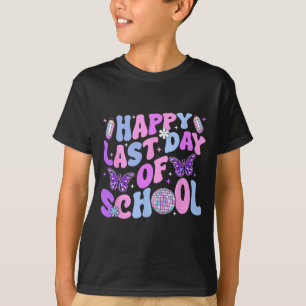 Last Day Of School Teacher Boy Girl Grad Hello Sum T-Shirt