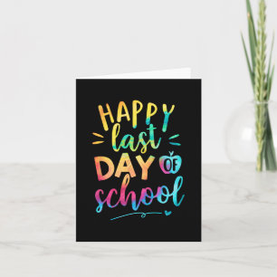 Last Day Of School Teacher Student Graduation 9  Card