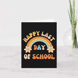Last Day Of School Teacher Student Graduation Rain Card
