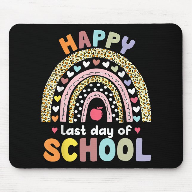 Last Day Of School Teacher Student Graduation Rain Mouse Mat (Front)
