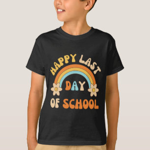Last Day Of School Teacher Student Graduation Rain T-Shirt