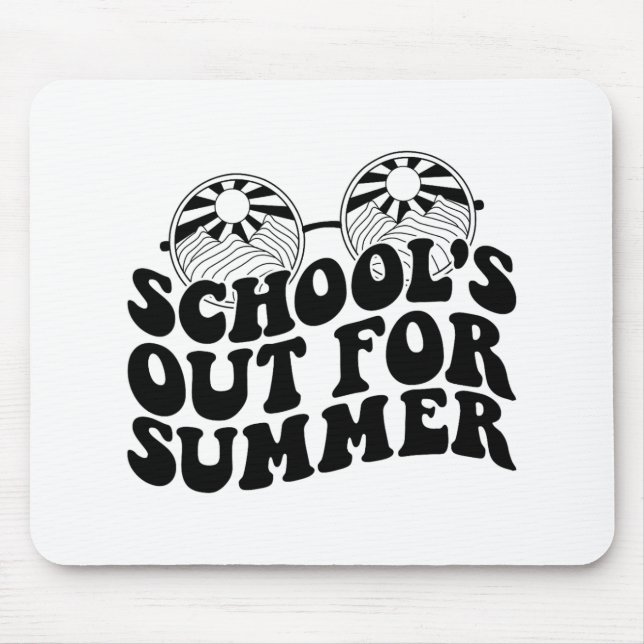 Last Day Of School Teacher Student Hello Summer Ki Mouse Mat (Front)