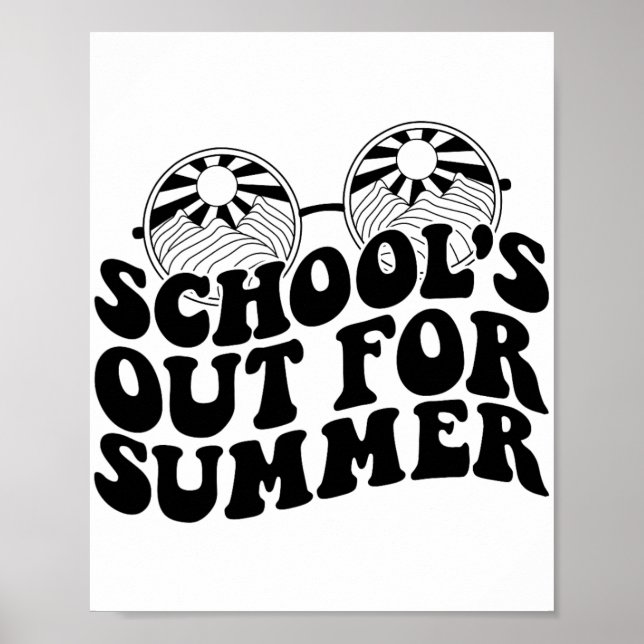 Last Day Of School Teacher Student Hello Summer Ki Poster (Front)