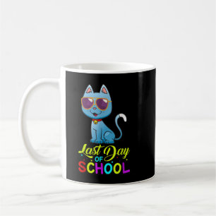 Last Day Of School Teachers Summer With Cat Sungla Coffee Mug
