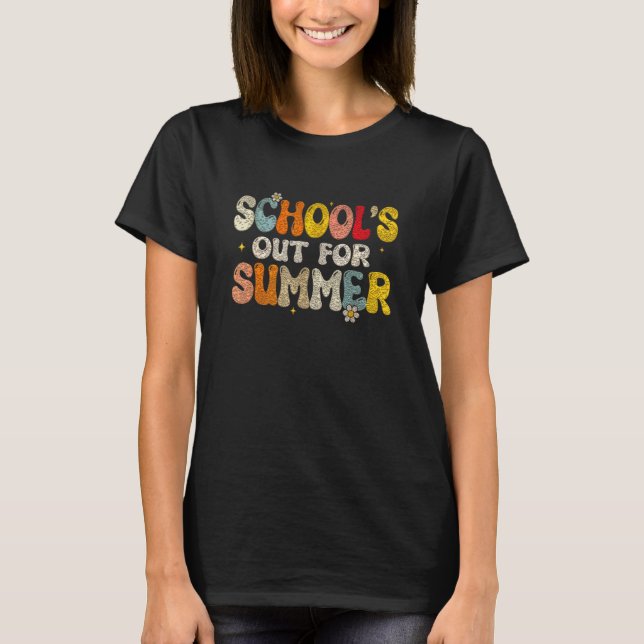 Last Day of School Tie Dye School Graduation T-Shirt (Front)