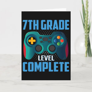 Last Day Of School Video Game 7th Grade Level Comp Card