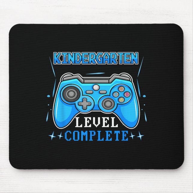 Last Day Of School Video Game Level Kindergarten C Mouse Mat (Front)