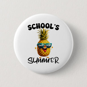 Last Day Of School's Out For Summer Teacher Boy Gi 6 Cm Round Badge