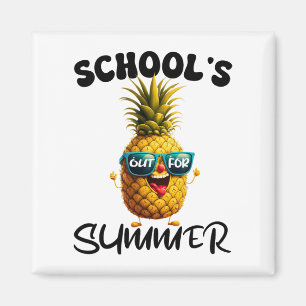 Last Day Of School's Out For Summer Teacher Boy Gi Magnet