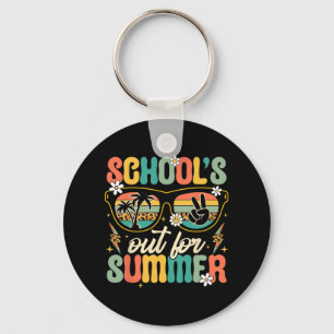 Last Day Of School's Out For Summer Teacher Boys G Key Ring