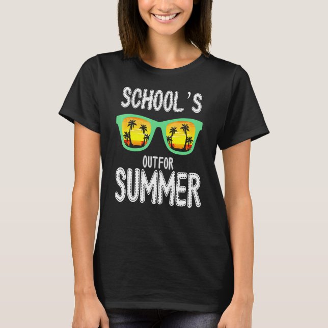 Last Day Of Schools Out For Summer Teacher Summer T-Shirt (Front)