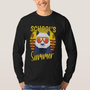 Last Day Of Schools Out For Summer Vacation Panda T-Shirt