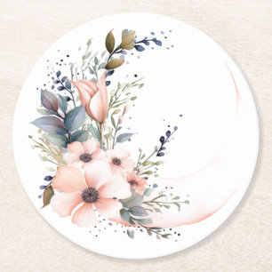 Last Delicate Flower: Personalized Wedding Coaster