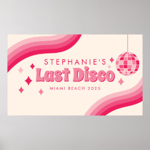 Last Disco Bachelorette Party Custom Poster
