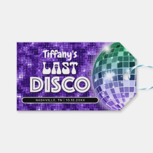 Last Disco Bachelorette Party Gift Tags