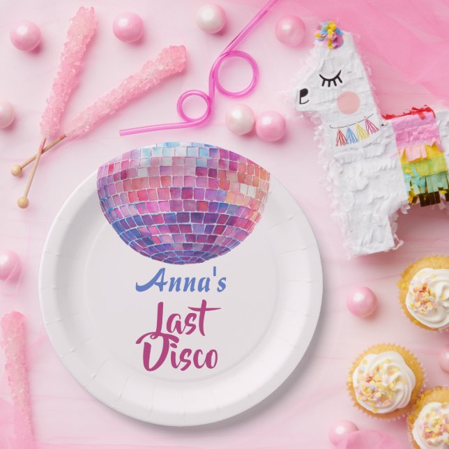 Last Disco Bachelorette Party | Paper Plates (Party)