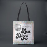 Last Disco Bachelorette Party Tote Bag<br><div class="desc">Get the last disco bachelorette party started with these lovely tote bags.These make a great keepsake for all the lovely ladies attending the epic bachelorette! See the entire collection for more matching items!</div>
