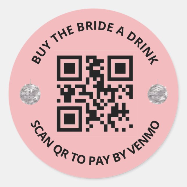 Last Disco Bachelorette QR/Venmo Sticker (Front)