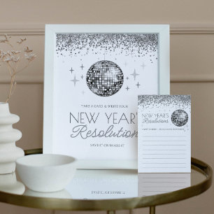 Last Disco New Year's Resolutions Sign