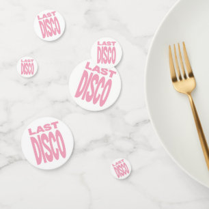 Last Disco Pink Bachelorette Party Wedding Confetti