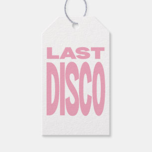 Last Disco Pink Bachelorette Party Wedding Gift Tags