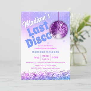 Last Disco Retro Bachelorette Invitation
