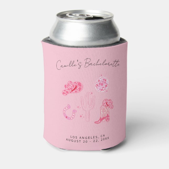 Last Disco Rodeo Bachelorette Can Cooler (Can Back)